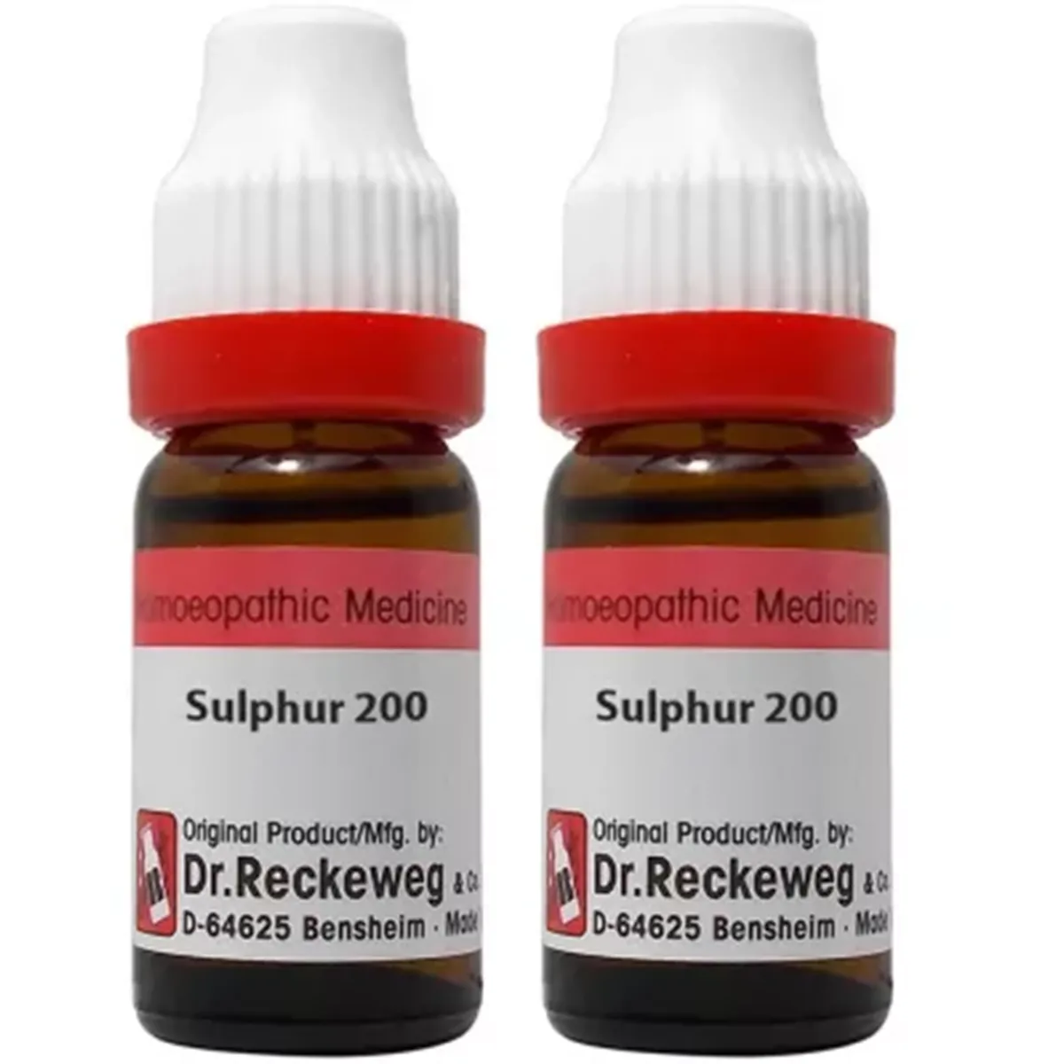 Dr Reckeweg Sulphur 200 CH  pack of 2 Bottle of 22 ML