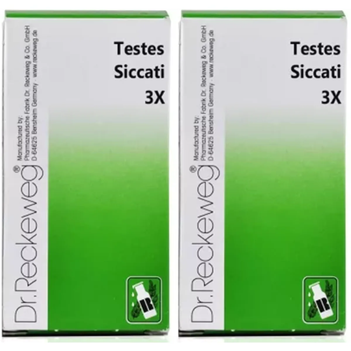 Dr Reckeweg Testes Siccati 3X  pack f 2 Jar of 40 GM