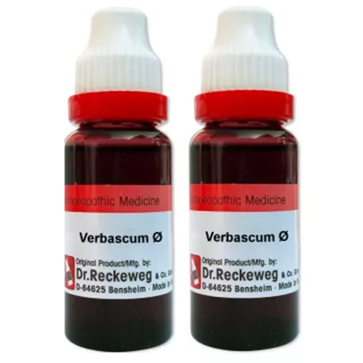 Dr Reckeweg Verbascum Thapsu   1X  pack of 2 Bottle of 40 ML