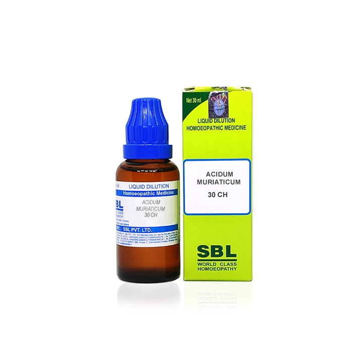 SBL Acidum Muriaticum Dilution 30 CH Bottle of 30 ML