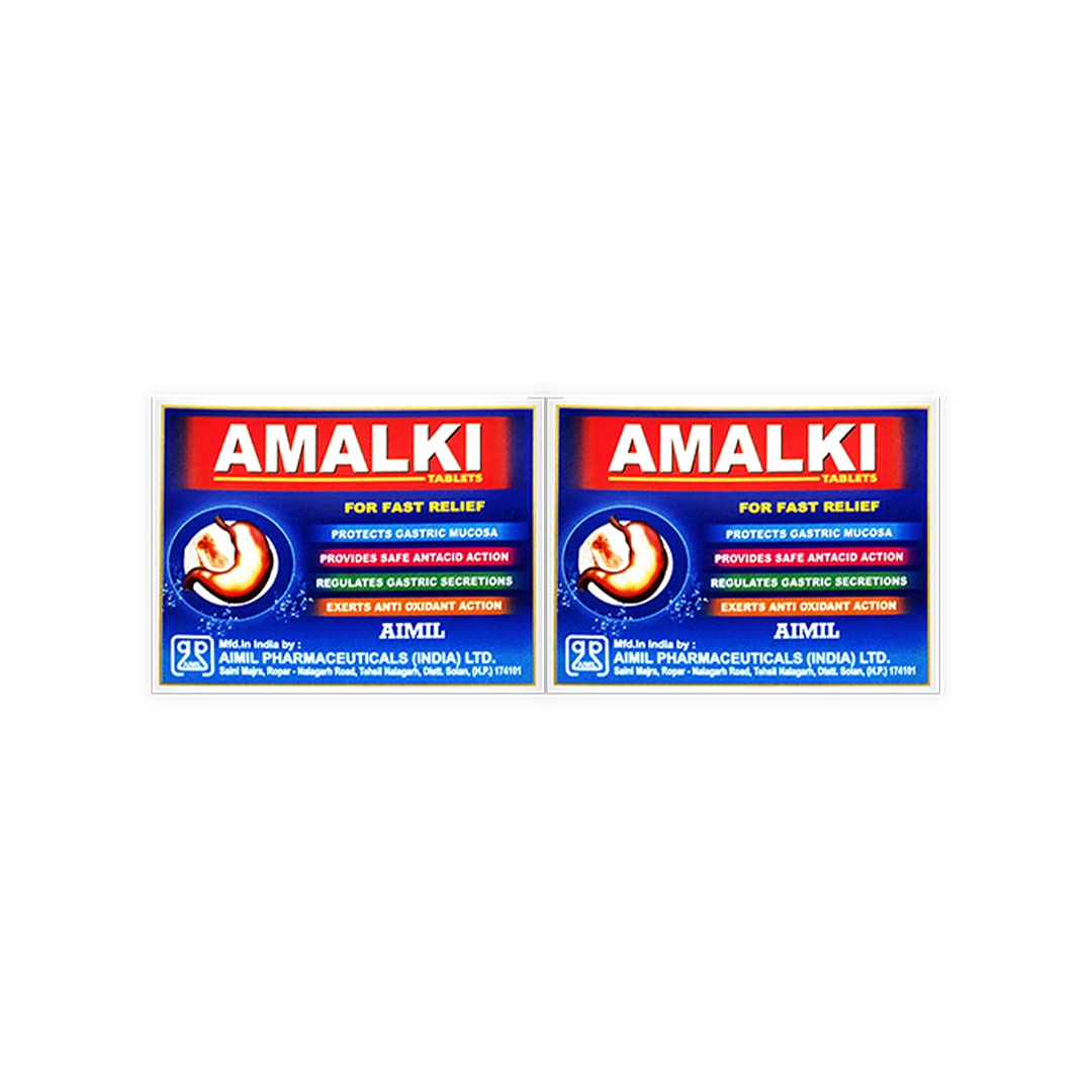 AIMIL Amalki Tablets  30 Tablets Pack of 2 Strip of 60 QTY