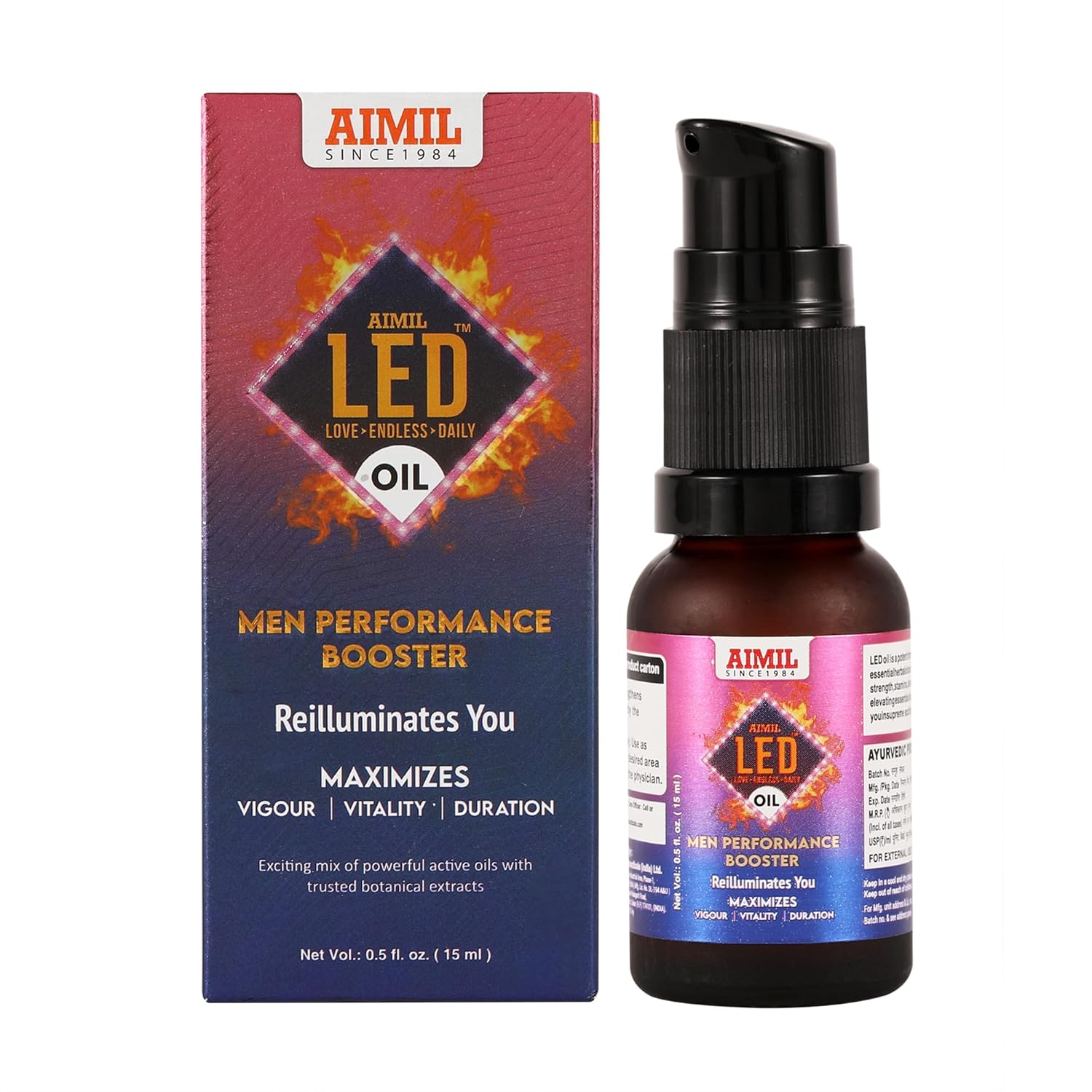 AIMIL LED Oil  Men Performance Booster Bottle of 15 ML