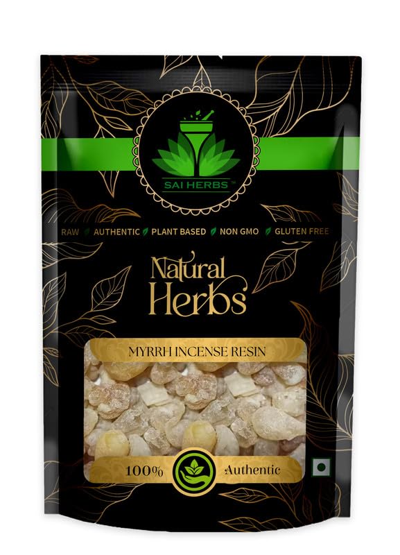 SAI HERBS Myrrh Incense Resin Packet of 100 GM
