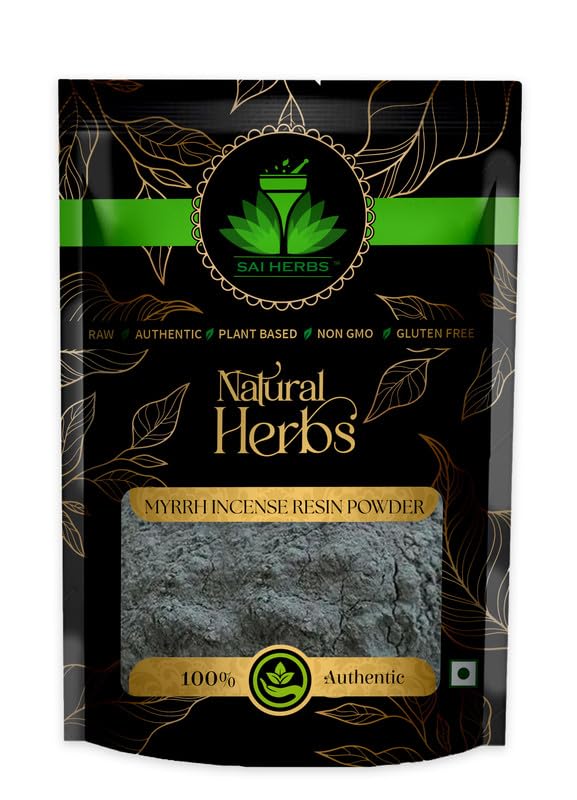 SAI HERBS Myrrh Incense Resin Powder Packet of 100 GM