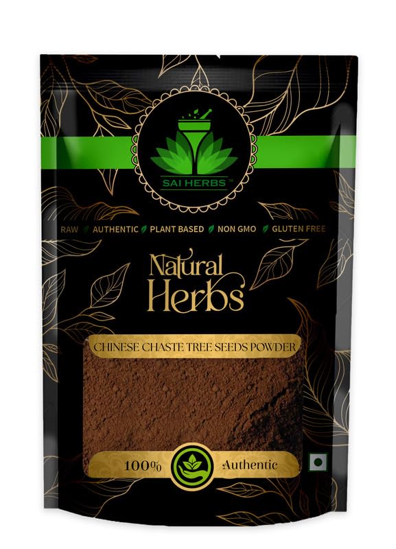 SAI HERBS Chinese Chaste Tree Seed powder Packet of 100 GM