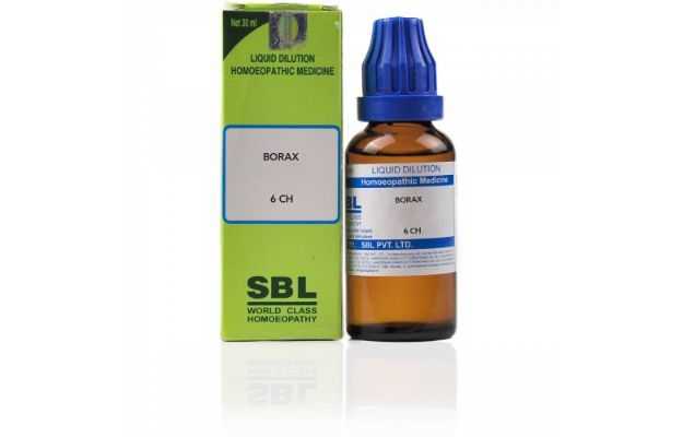 SBL Borax Dilution 6 CH Bottle of 30 ML
