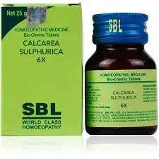 SBL Calcarea Sulphurica Biochemic Tablet 6X Jar of 25 GM