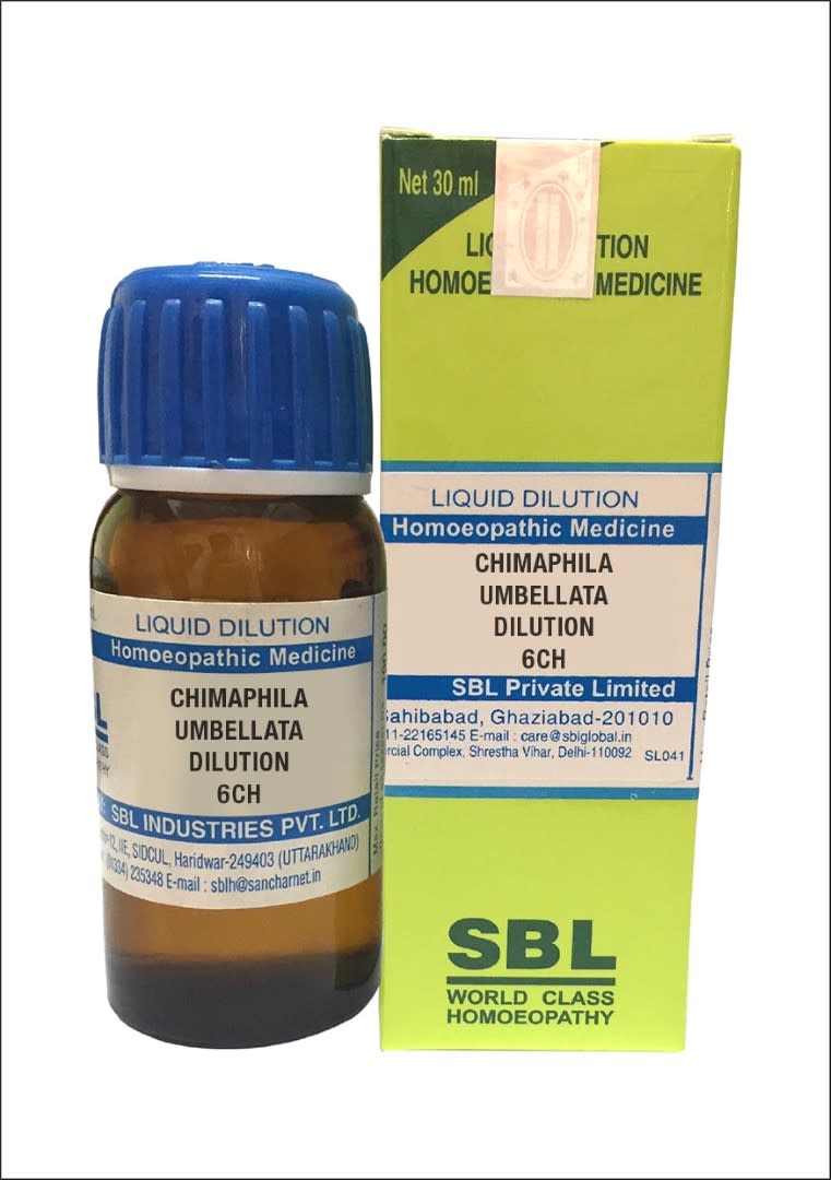 SBL Chimaphila Umbellata Dilution 6 CH Bottle of 30 ML
