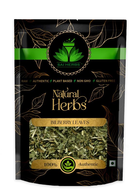 SAI HERBS Bilberry Leaves Packet of 100 GM