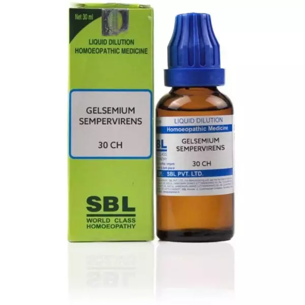 SBL Gelsemium Sempervirens Dilution 30 CH Bottle of 30 ML
