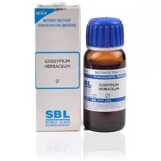 SBL Gossypium Herbaceum Mother Tincture Q Bottle of 30 ML