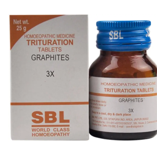 SBL Graphites Trituration Tablet 3X Jar of 25 GM