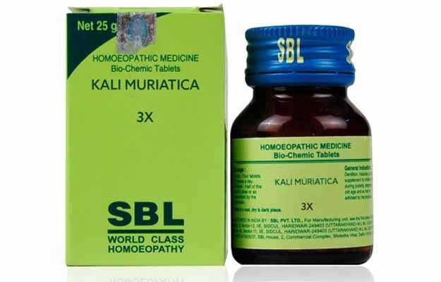 SBL Kali Muriaticum Biochemic Tablet 3X Jar of 25 GM