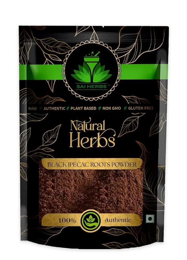 SAI HERBS Black Ipecac Roots Powder Packet of 100 GM