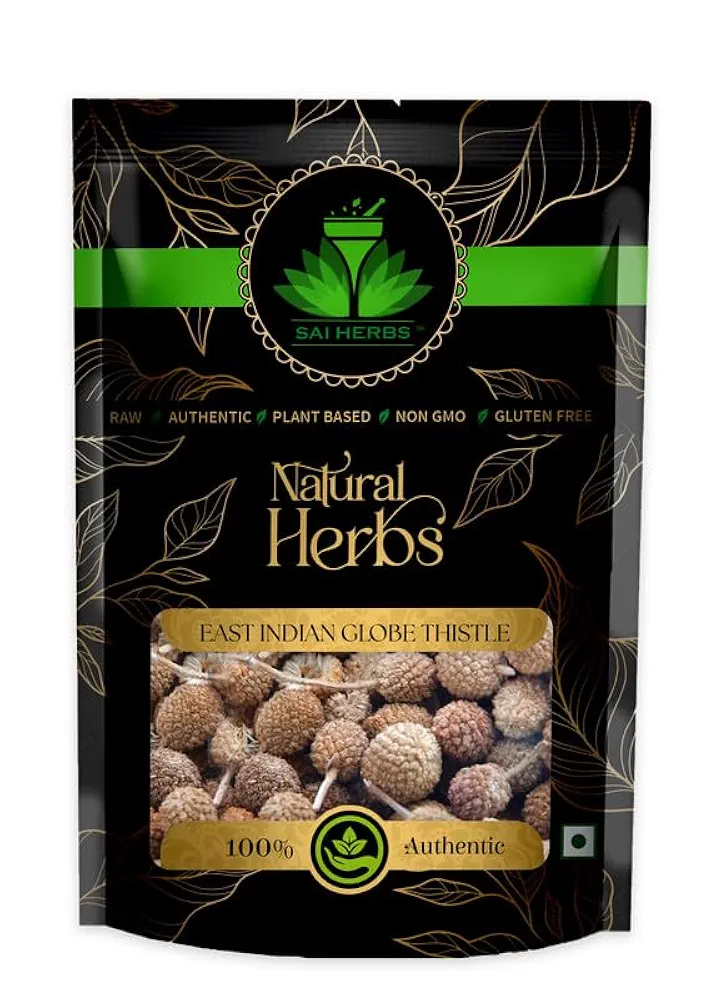 SAI HERBS East Indian Globe Thistle Packet of 100 GM