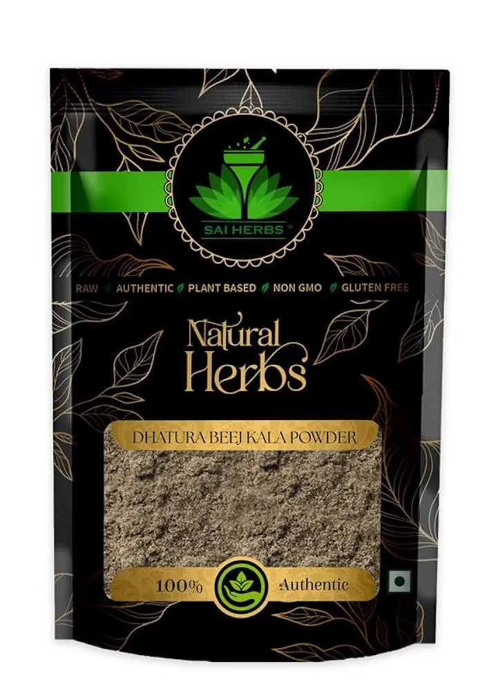 SAI HERBS Dhatura Beej Kala Packet of 100 GM