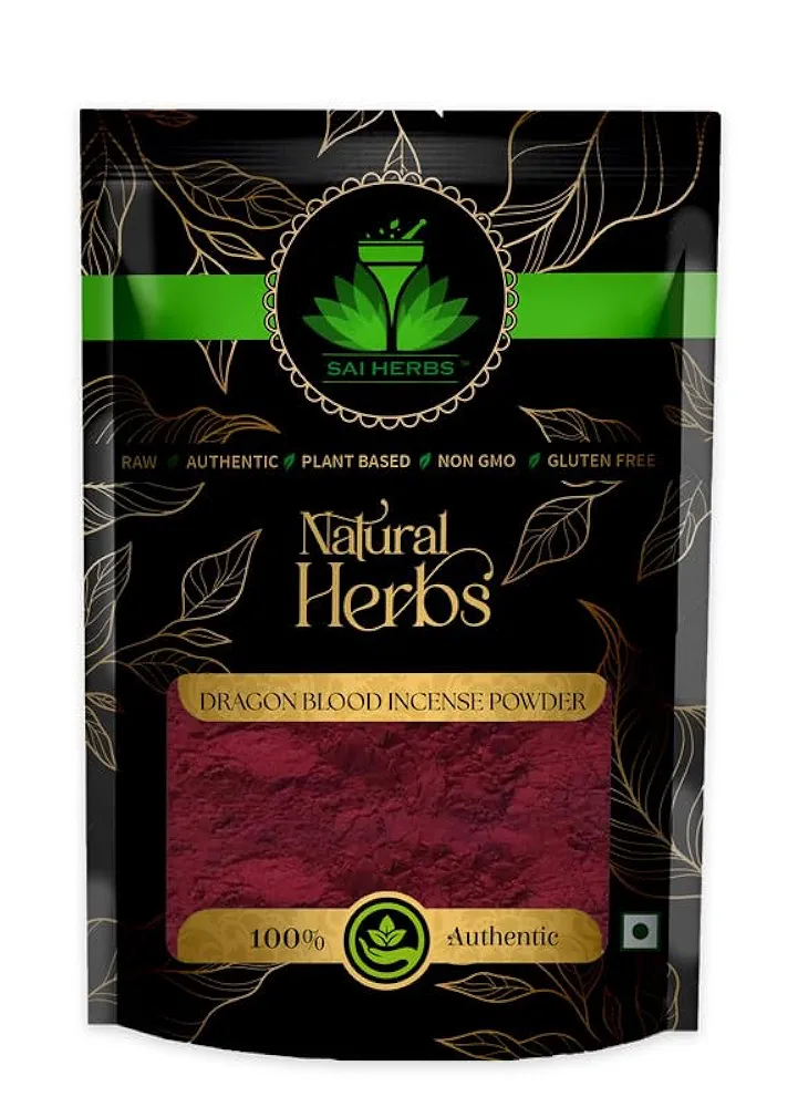 SAI HERBS Dragon Blood Incense Powder Packet of 100 GM