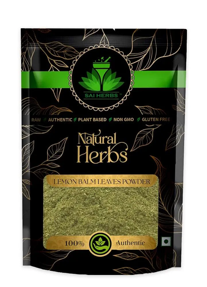 SAI HERBS Lemon Balm Leaves Powder Packet of 100 GM