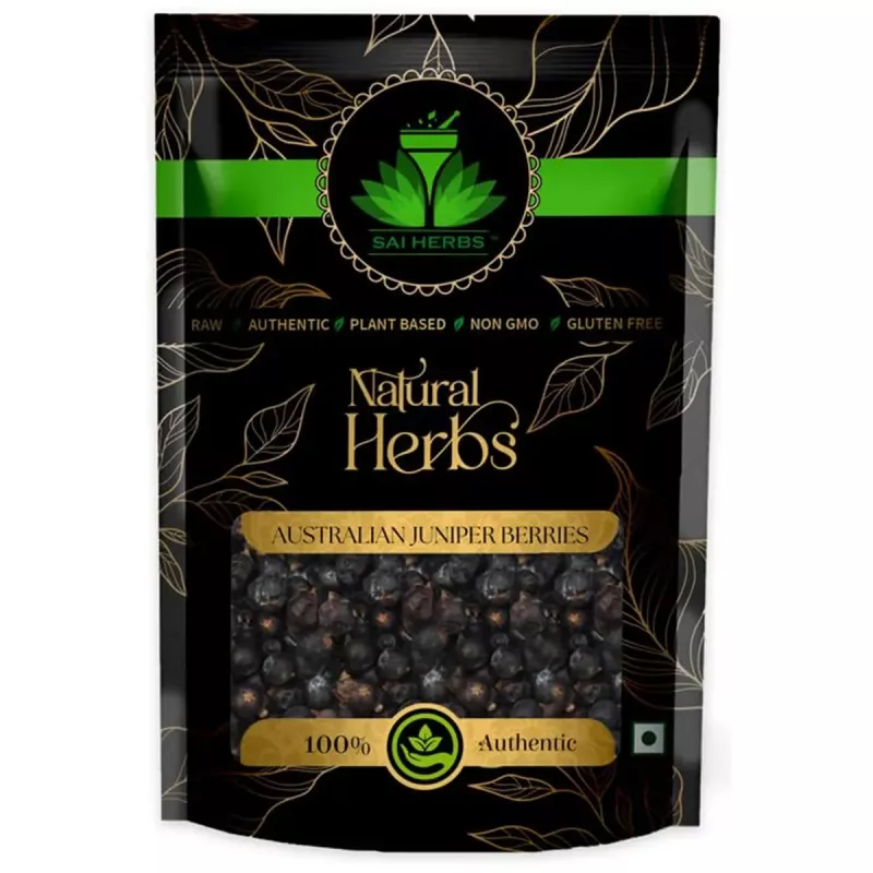 SAI HERBS Australian Juniper Berries Packet of 1000 GM