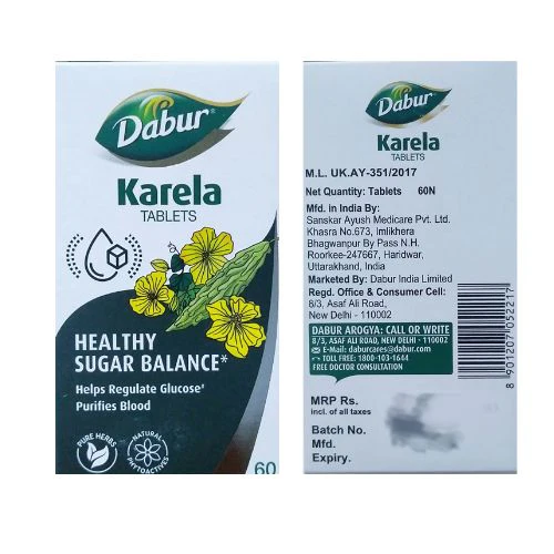 DABRU  KARELA TABLET Jar of 60 Tablet