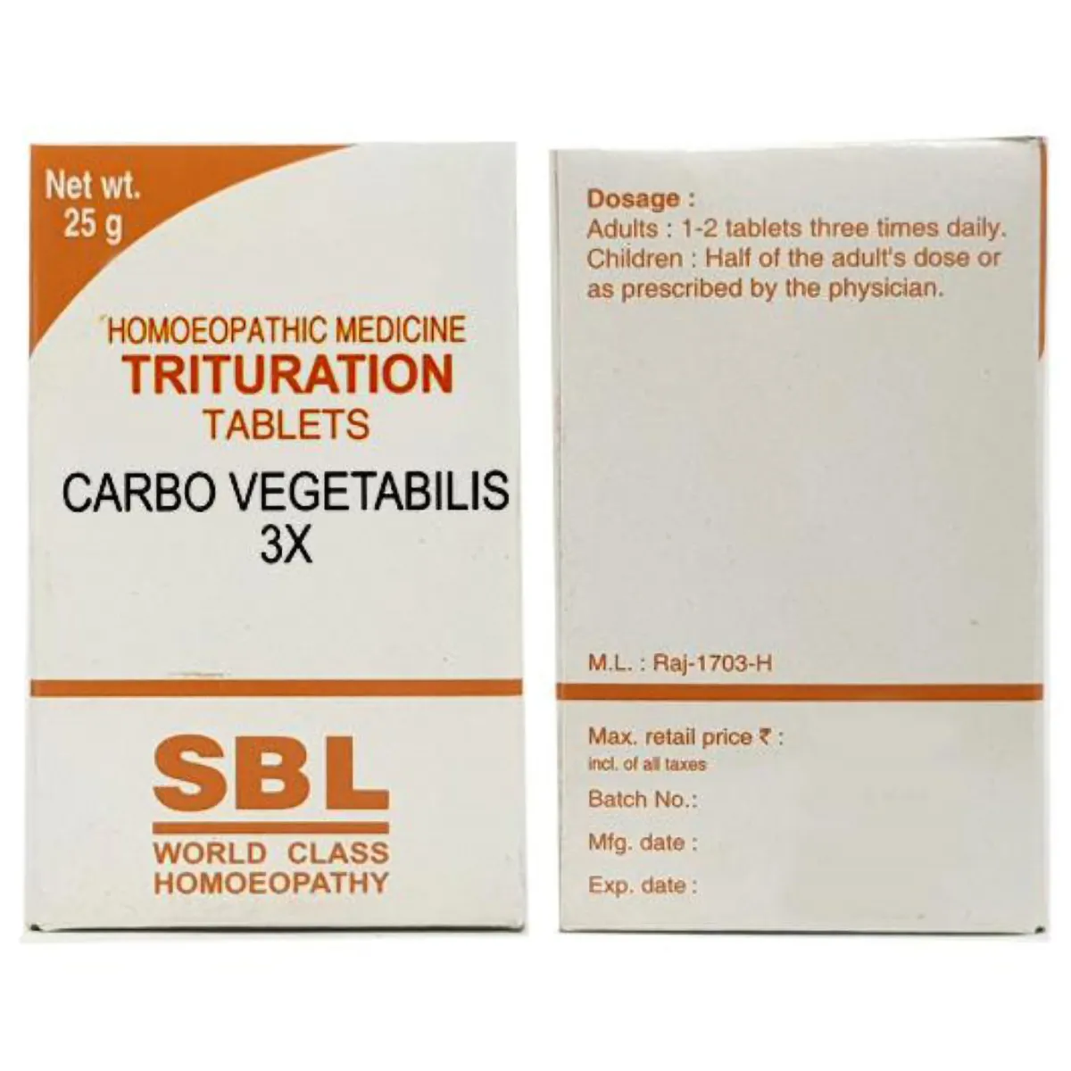 SBL Lithium Carbonicum Trituration Tablet 3X Jar of 25 GM