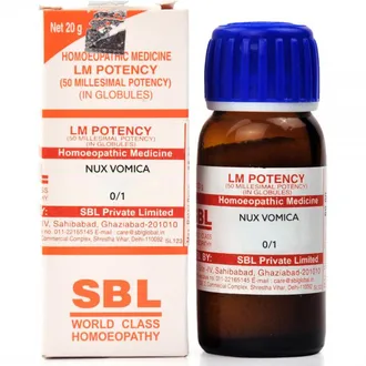 SBL Nux Vomica 0/1 LM Bottle of 20 GM