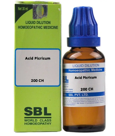SBL Acid Picricum Dilution 200 CH Bottle of 30 ML