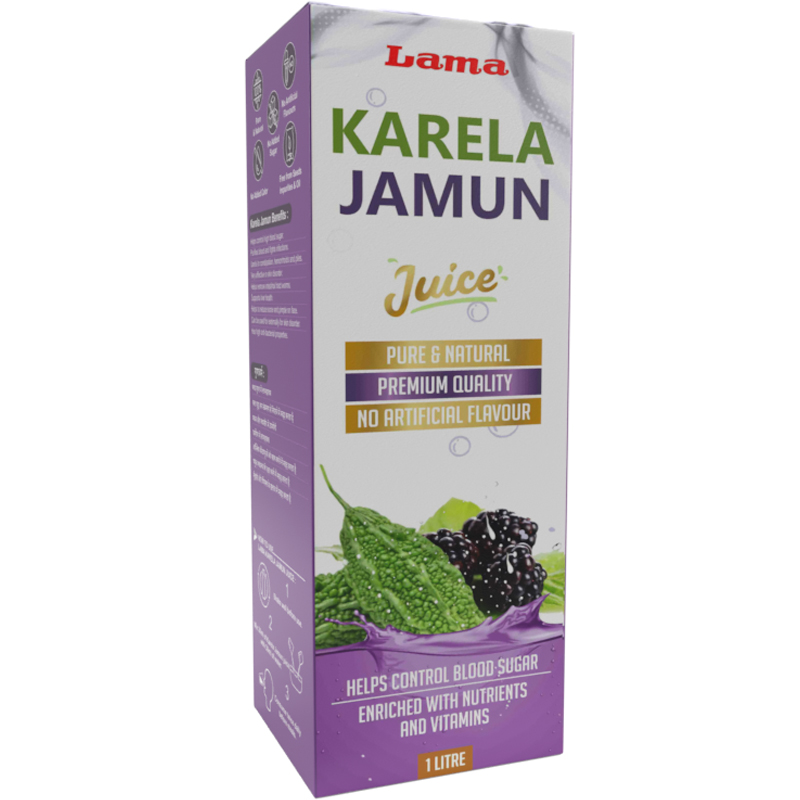 Lama Karela Jamun Juice Bottle of 1000 ML