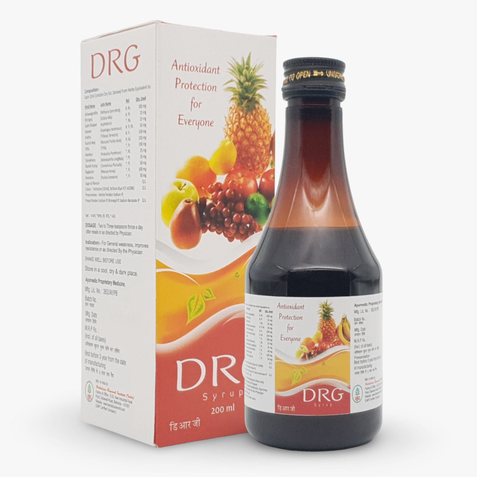 Herbal Cure DRG Tonic Pack of 2 Bottle of 200 ML