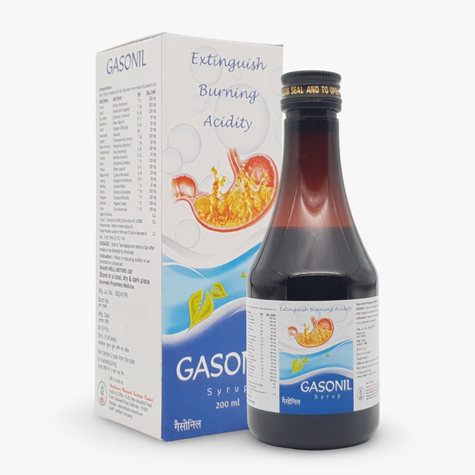 Herbal Cure Gasonil Pack of 2 Bottle of 200 ML