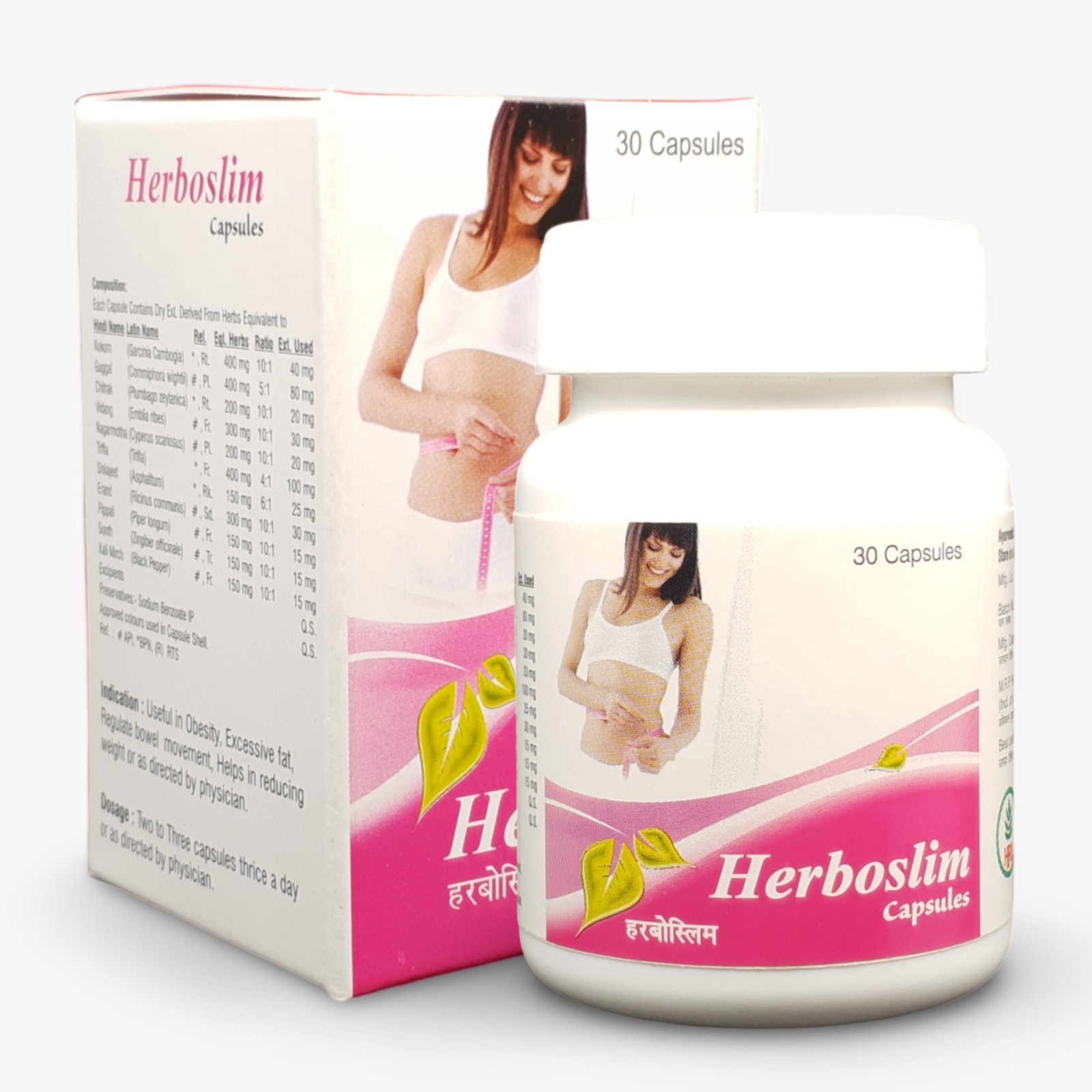 Herbal Cure HerboslimPack of 2 Container of 30 QTY