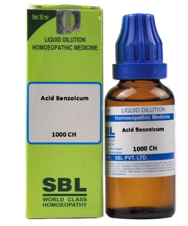 SBL Acid Benzoicum Dilution 1000 CH Bottle of 30 ML