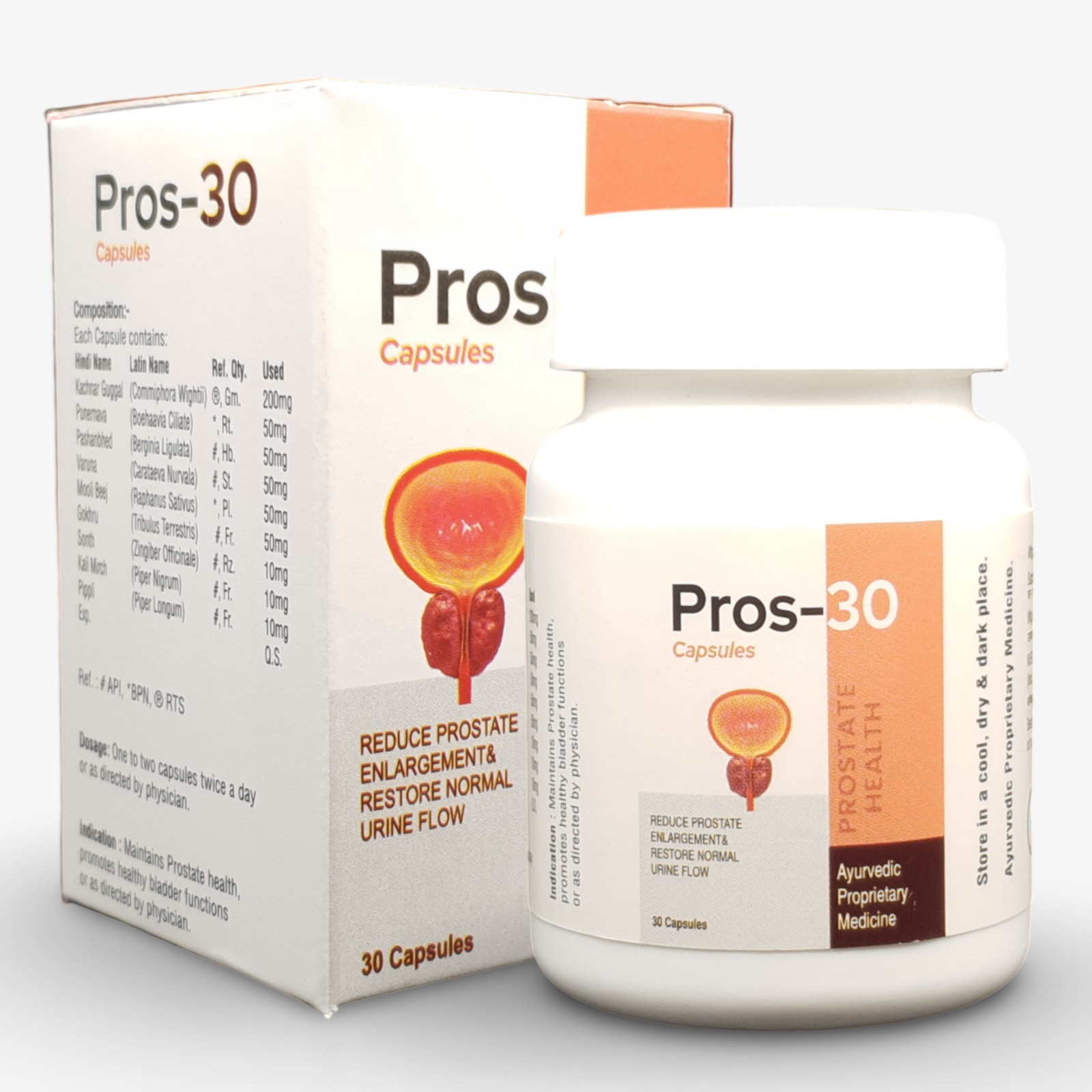 Herbal Cure Pros Pack of 2 Container of 30 QTY