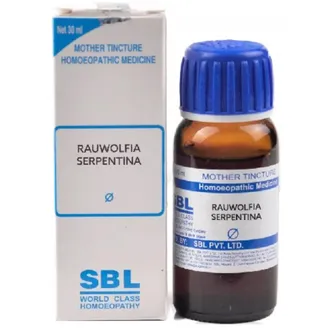 SBL Rauwolfia Serpentina Mother Tincture Q Bottle of 30 ML
