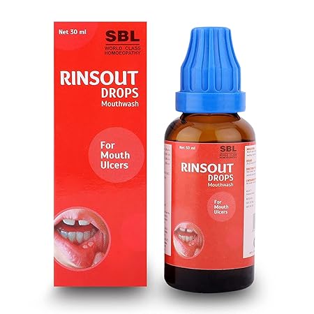 SBL Rinsout Drop Mouthwash Bottle of 30 ML