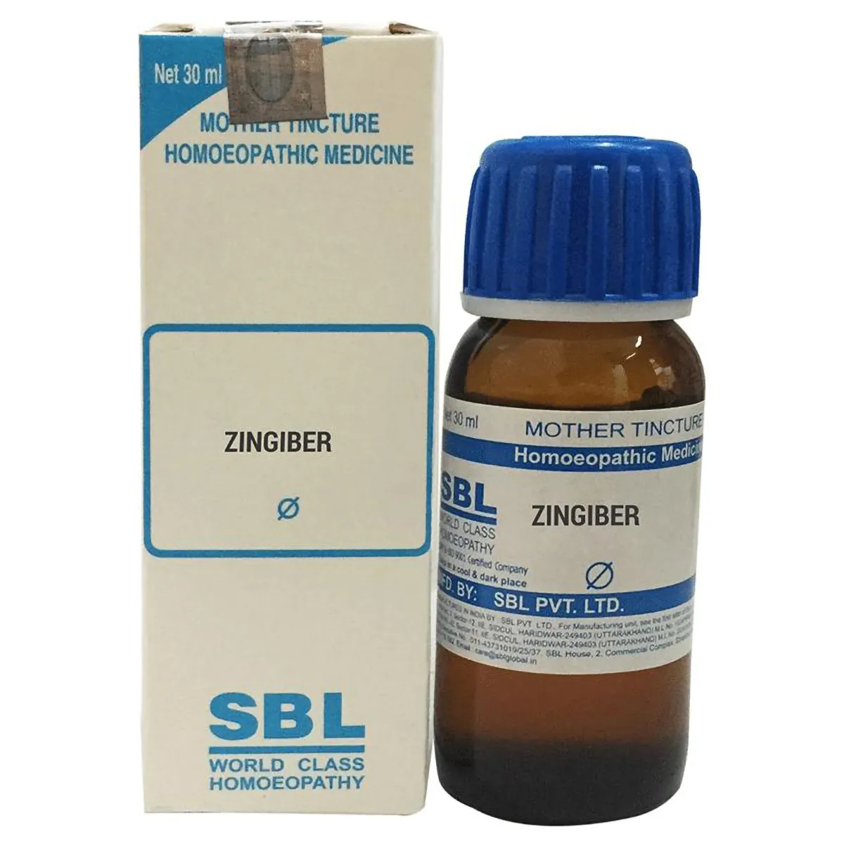 SBL Zingiber Mother Tincture Q Bottle of 30 ML