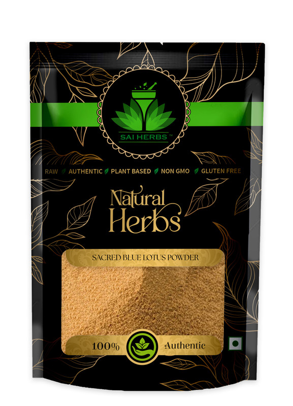 SAI HERBS Sacred Blue Lotus Powder Packet of 100 GM