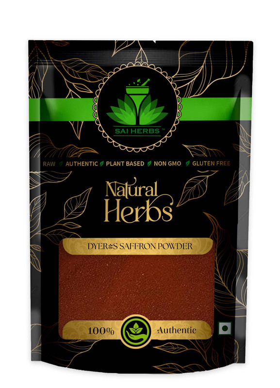 SAI HERBS Dyers Saffron powder Packet of 500 GM