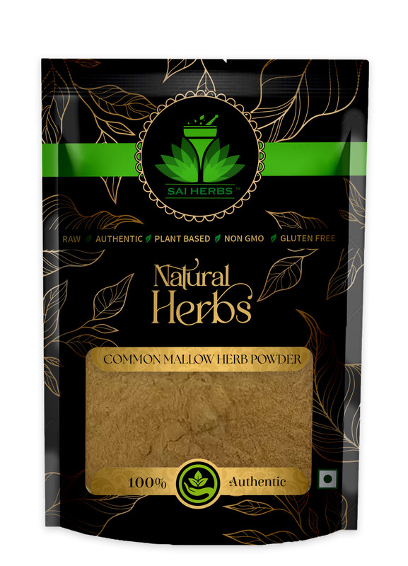 SAI HERBS Common Mallow Herb Powder Packet of 100 GM