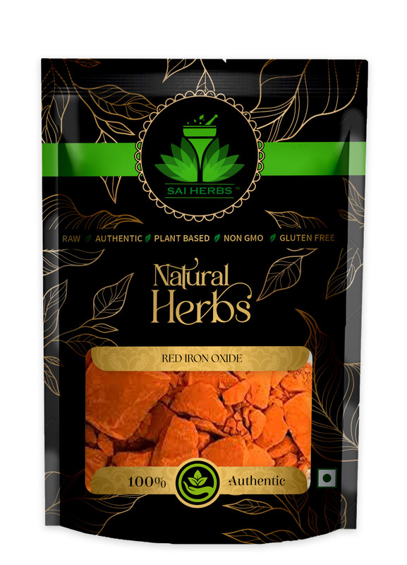 SAI HERBS Red Iron Oxide Packet of 100 GM