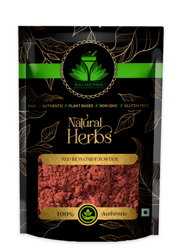 SAI HERBS Red Iron Oxide powder Packet of 1000 GM