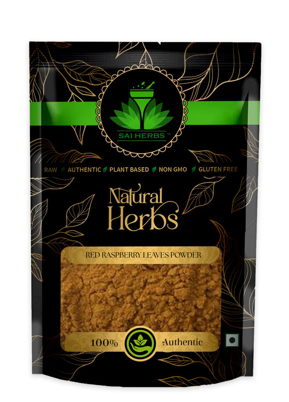 SAI HERBS Red Raspberry Leaves powder Packet of 100 GM
