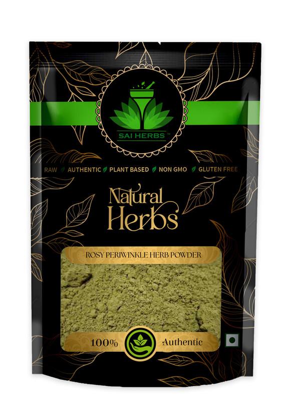 SAI HERBS Rosy Periwinkle Herb Powder Packet of 100 GM