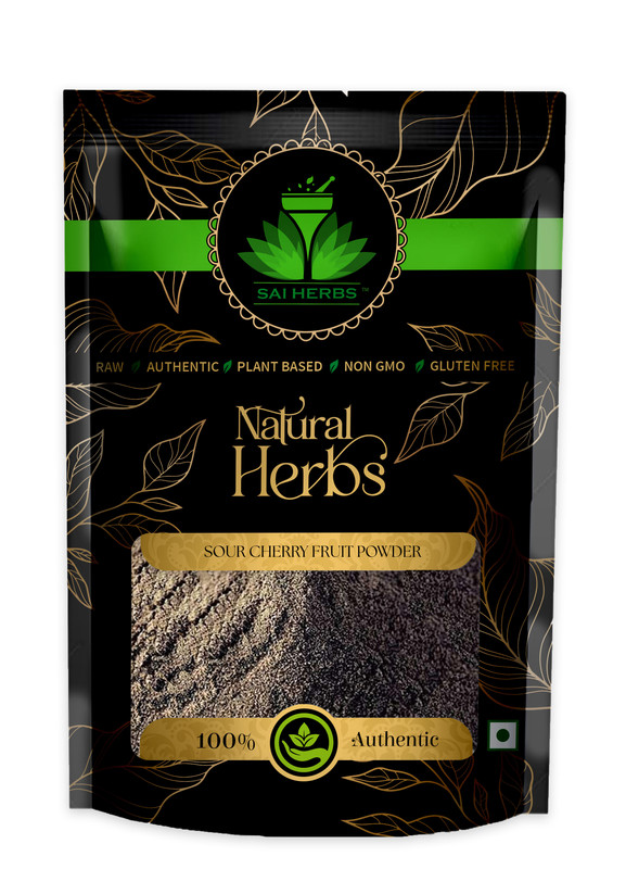 SAI HERBS Sour Cherry Fruit Powder Packet of 100 GM