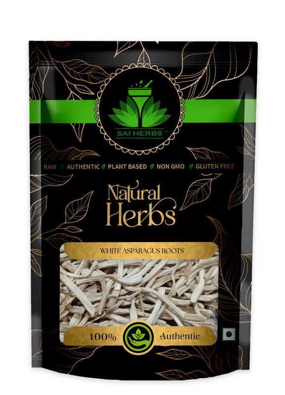 SAI HERBS Yellow Asparagus Roots Packet of 1000 GM