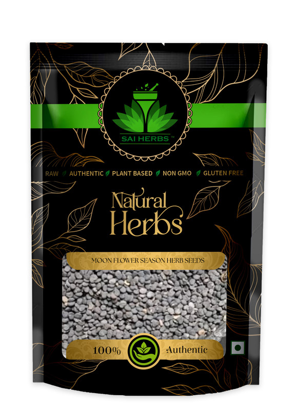 SAI HERBS Moon Flower Season Herb Seeds Packet of 100 GM