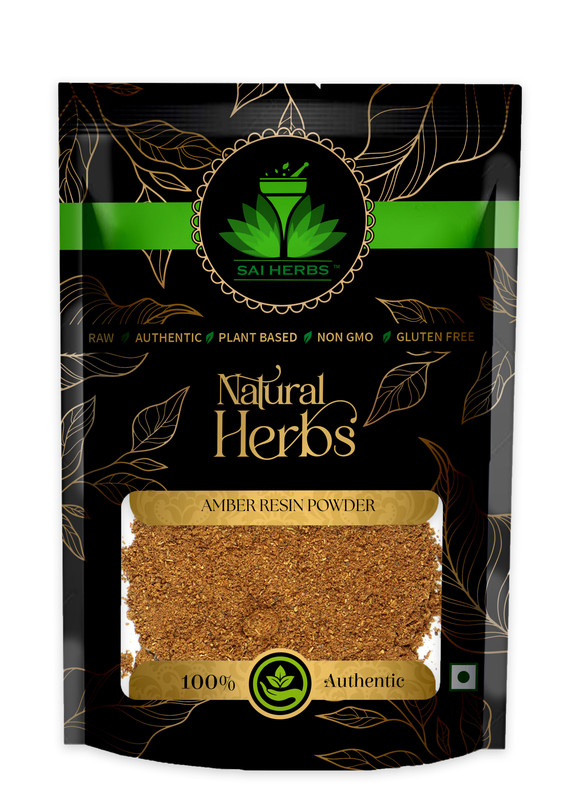 SAI HERBS Amber Resin Powder Packet of 100 GM