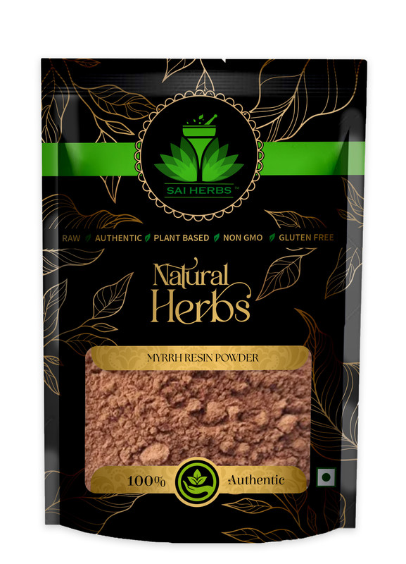 SAI HERBS Myrrh Resin Powder Packet of 100 GM