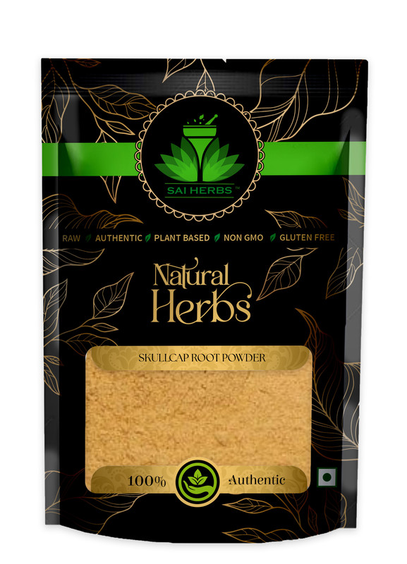 SAI HERBS Skullcap Root Powder Packet of 100 GM