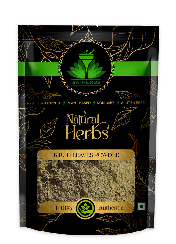 SAI HERBS Birch Leaves Powder Packet of 100 GM